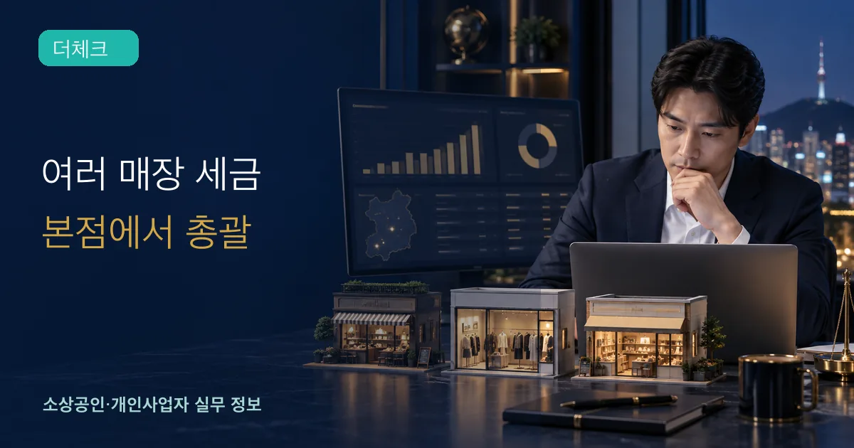 사업자단위과세 신청의 기준과 처리 순서를 확인하는 소상공인 실무 장면