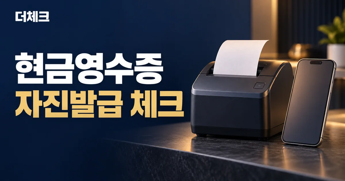영수증 프린터와 스마트폰으로 표현한 현금영수증 자진발급