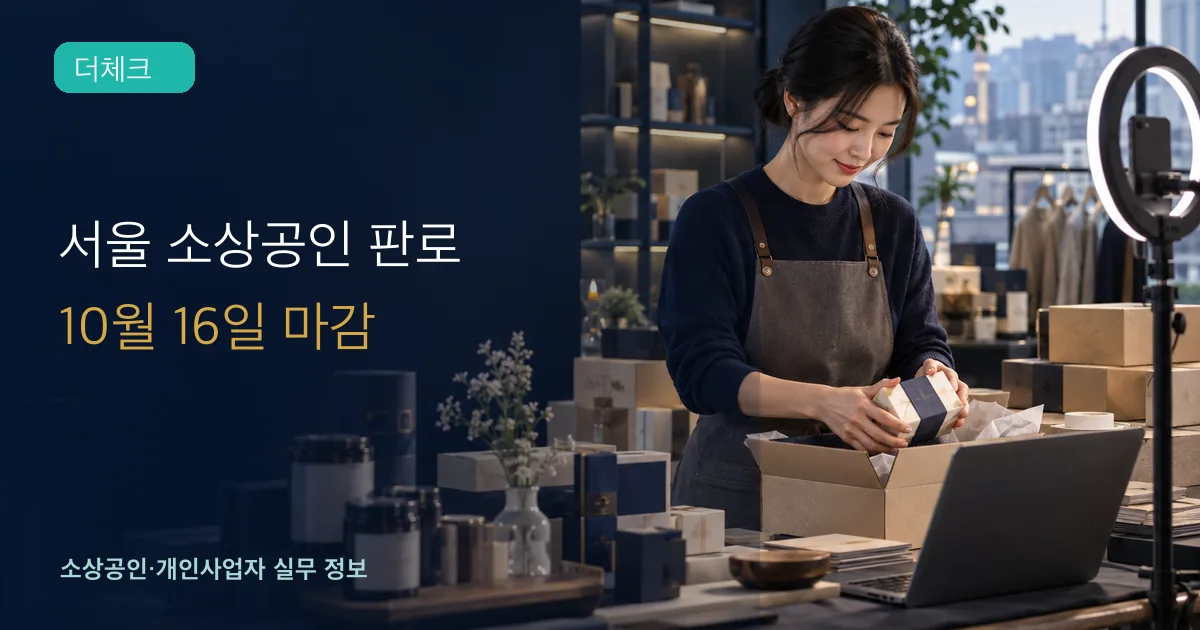 서울 소상공인 판로지원의 기준과 처리 순서를 확인하는 소상공인 실무 장면