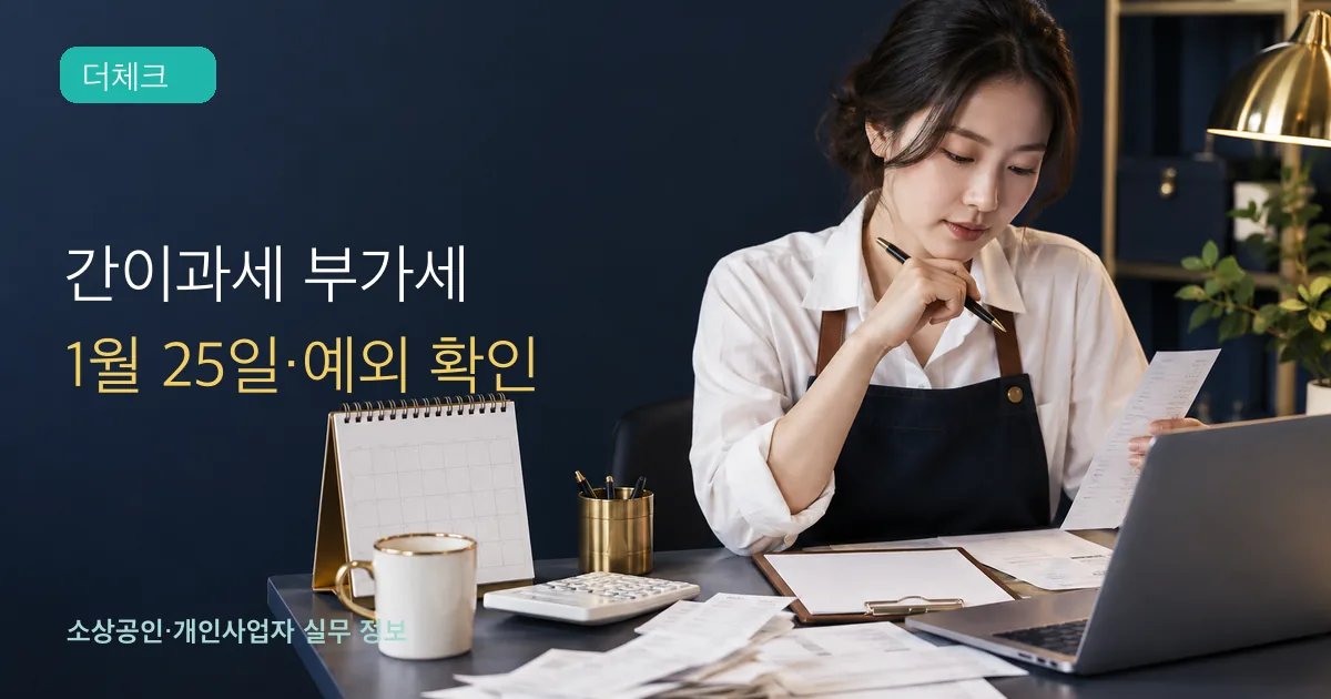 간이과세자 부가세 신고의 기준과 처리 순서를 확인하는 소상공인 실무 장면