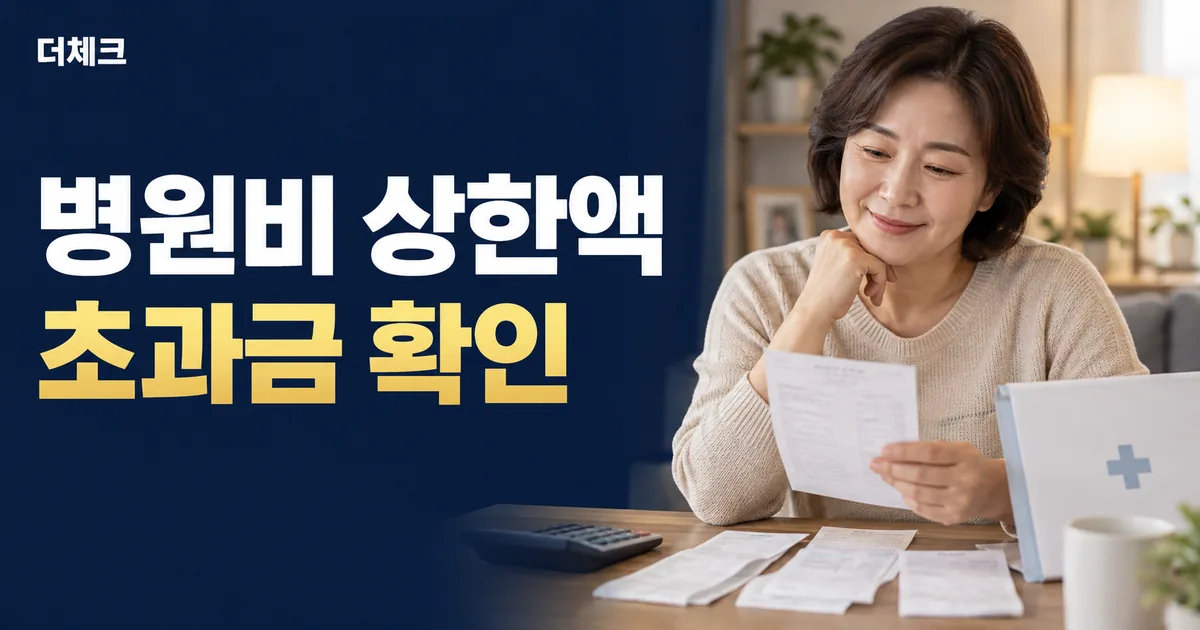 본인부담상한액 초과금 확인 방법을 설명하는 더체크 대표이미지