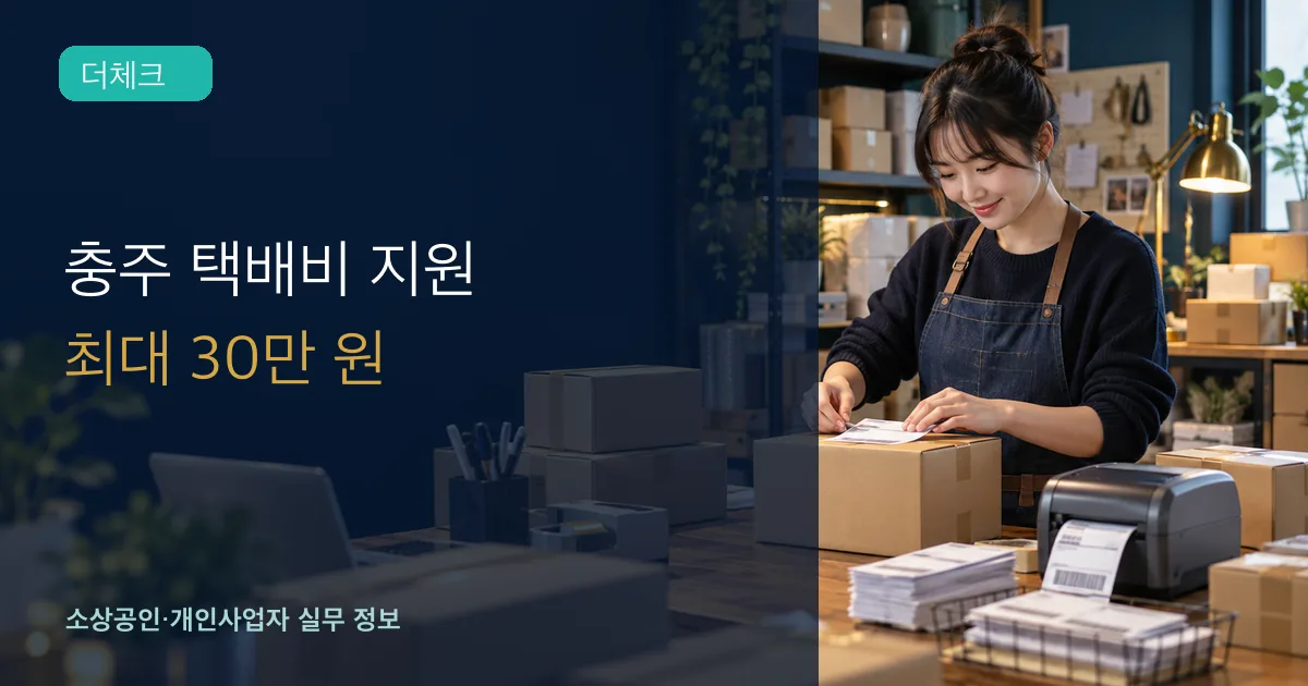 온라인 판매 소상공인이 택배상자와 운송장 결제자료를 정리하는 장면