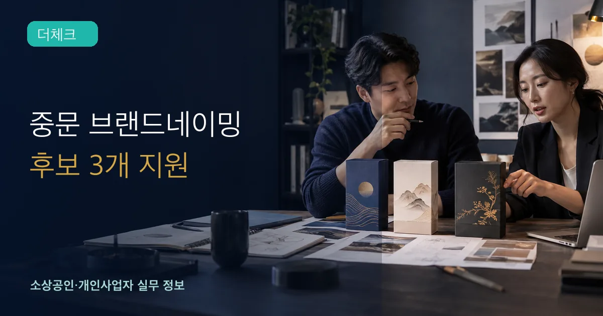 대전 기업 대표와 브랜드 전문가가 세 가지 포장 콘셉트를 비교하는 장면