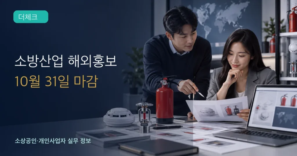 소방산업 해외 홍보물 제작비: 10월 31일까지 연장