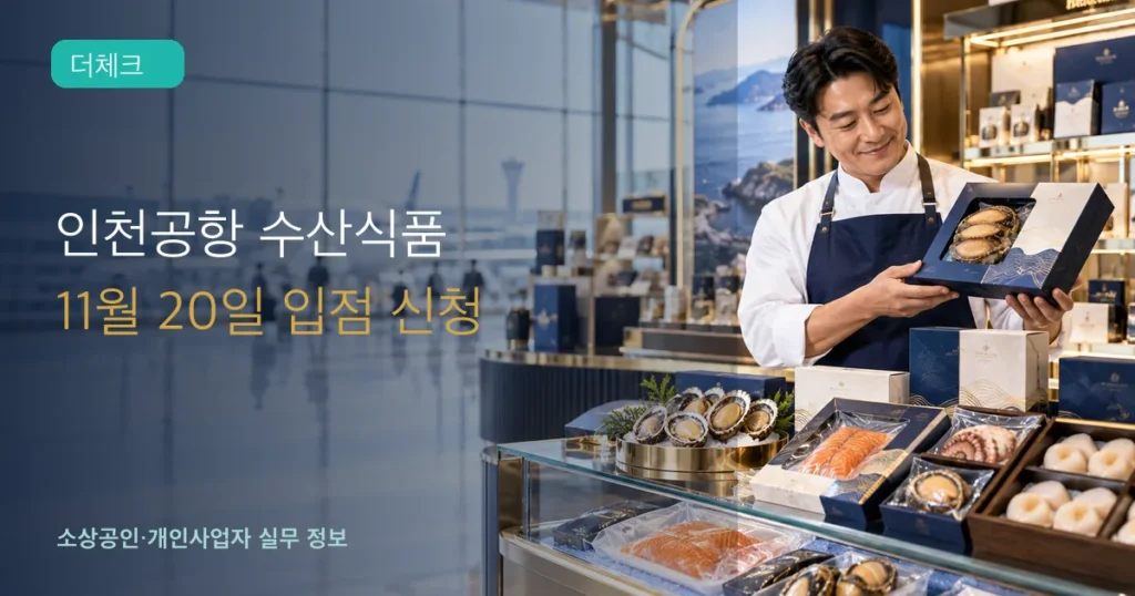 인천공항 수산식품 판매홍보관 3차: 11월 20일까지