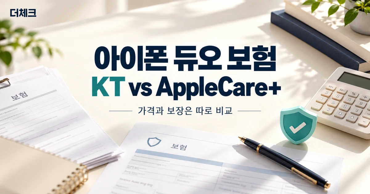 아이폰 듀오 보험의 KT 폰케어와 AppleCare+ 비용 비교