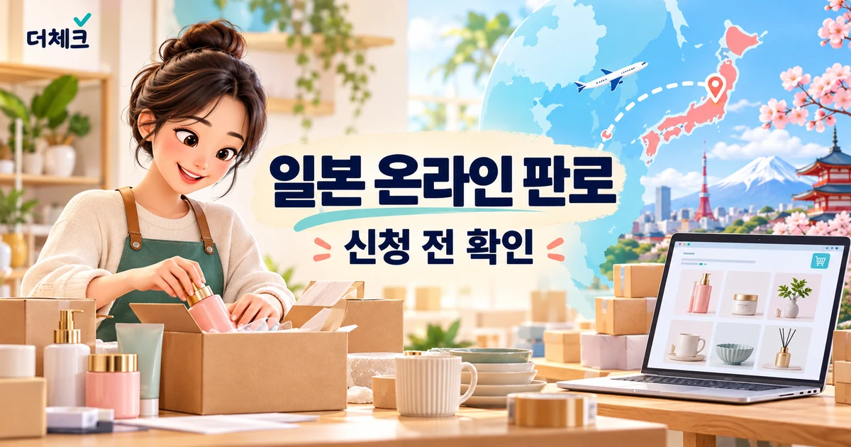일본 AI 역직구 한국관 참가를 검토하며 온라인몰 상품을 포장하는 사업자