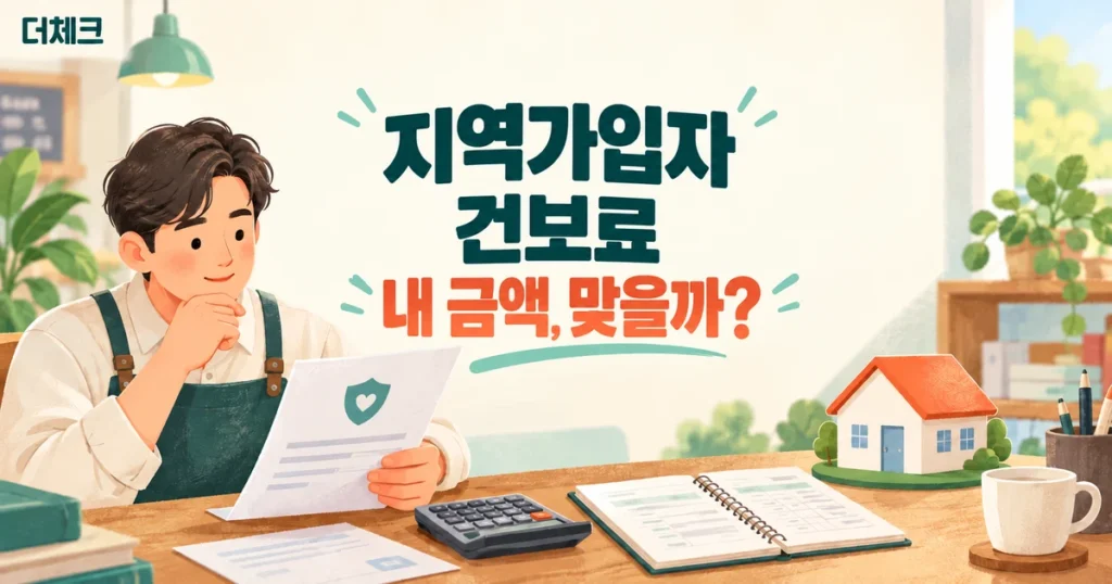 지역가입자 건강보험료, 내 금액 맞을까?