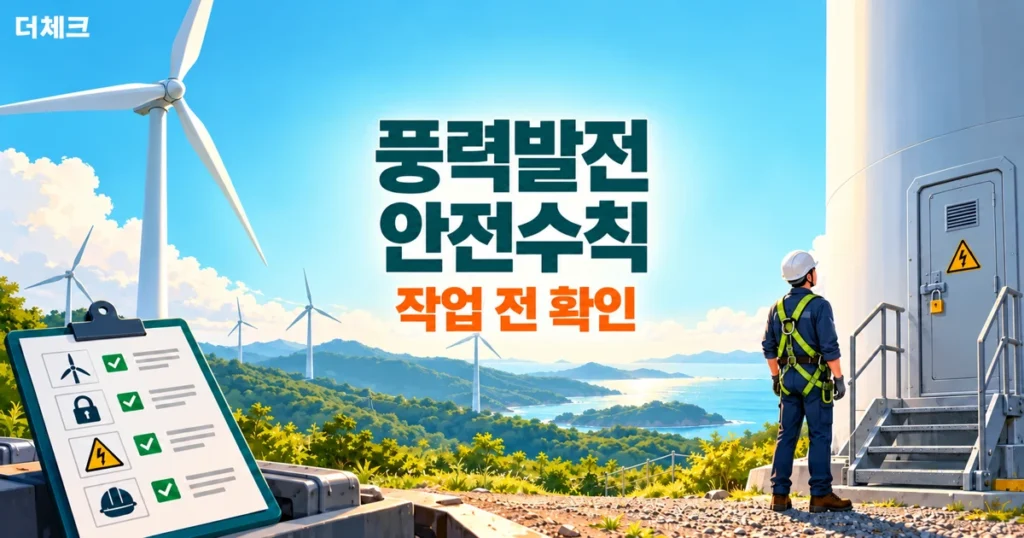 풍력발전 안전수칙, 작업 전 무엇을 확인할까?
